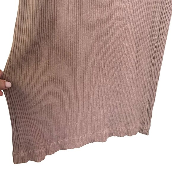 L'Agence XL Brown Ribbed Wide-Leg Pullon Ribbed Pants Sz XL NWOT - Picture 4 of 6